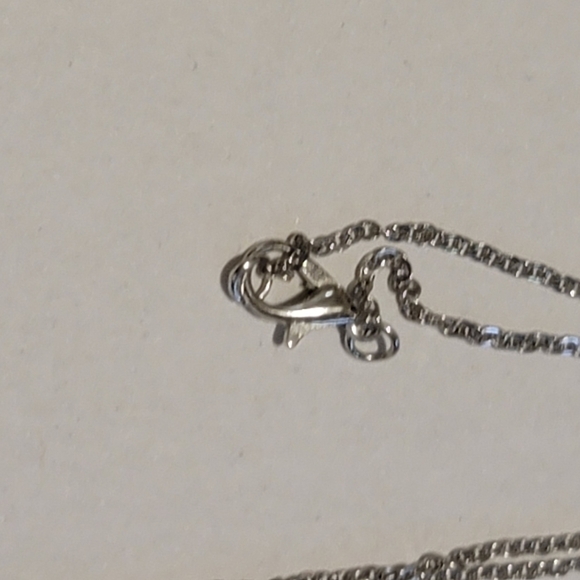 Unicorn necklace rhinestones pastel colors pendant and chain - Picture 4 of 4